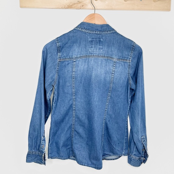 Denim Button up Blouse - Picture 2 of 2